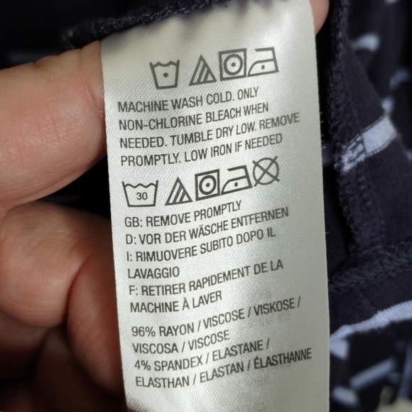 Logo By Lori Goldstein Striped Navy Blue Women's Sweater Size 2X - Picture 5 of 6